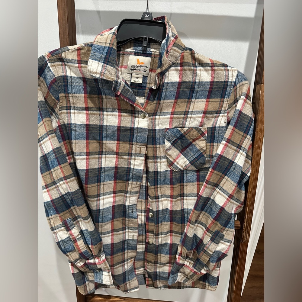 Field & Stream Multicolor Plaid Button Down Shirt